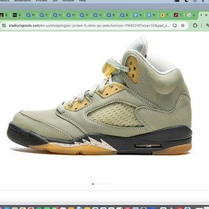 jordan 5 size 5y